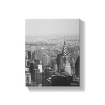 New York City, Manhattan Skyline B/W-fotografi