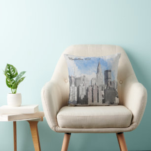 New York City Manhattan Skyline Kudde