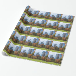 New York City Manhattan skyline panorama betraktad Presentpapper