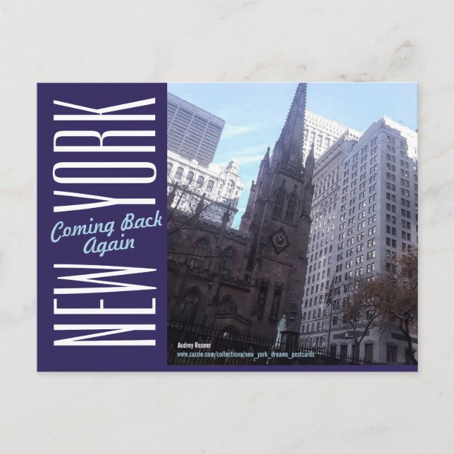 New York City-Manhattan Vykort (Framsida)