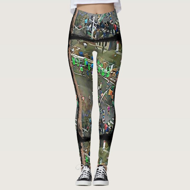 New York City maratonspringer 2017 damasker Leggings (Framsida)