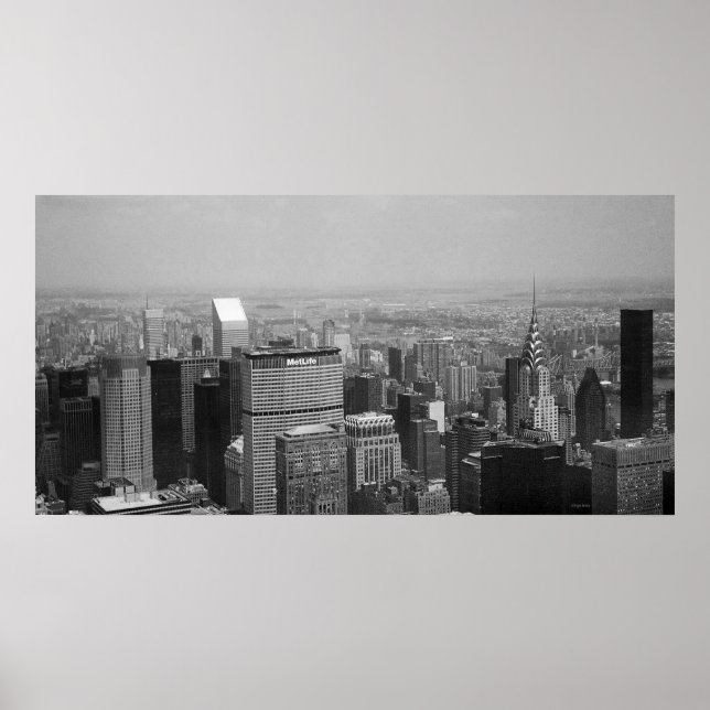 New York City med Chrysler Byggnad II Poster (Framsidan)