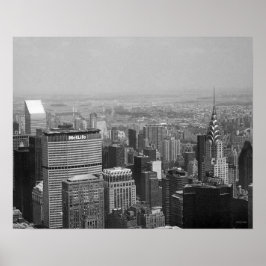 New York City med Chrysler Byggnad Poster