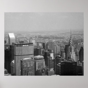 New York City med Chrysler Byggnad Poster