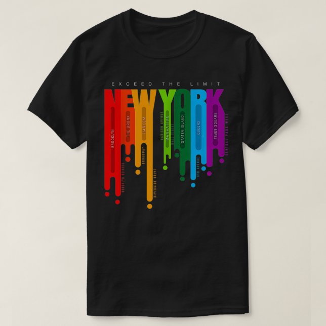 New York City Mode Coola New York Cit T Shirt (Design framsida)