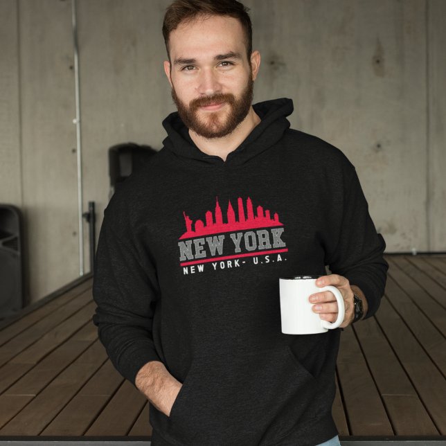 New York City Modern Skyline Hoodie (Skapare uppladdad)