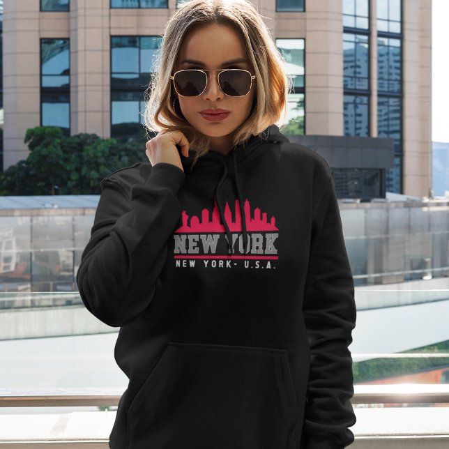 New York City Modern Skyline T Shirt (Skapare uppladdad)
