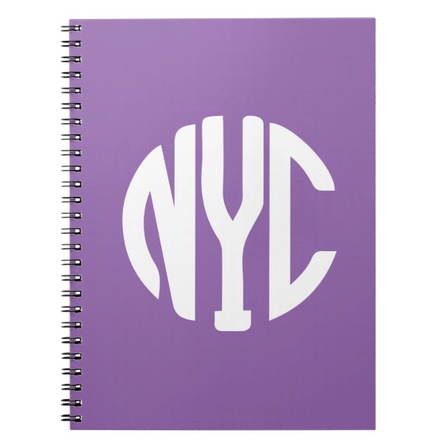 New York City monogram Anteckningsbok (Framsidan)