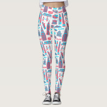 New York City Mönster White Leggings