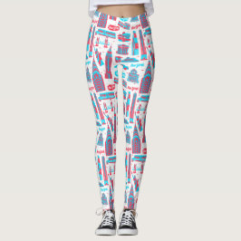 New York City Mönster White Leggings
