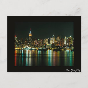 New York City nattetid Vykort