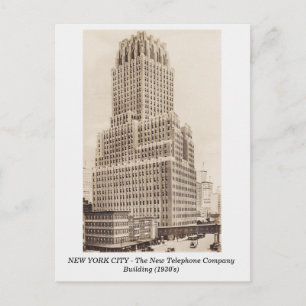 New York City, New Telphone Bygger gammalt vykort