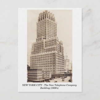 New York City, New Telphone Bygger gammalt vykort