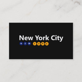 New York City, New York-affärskorten Visitkort