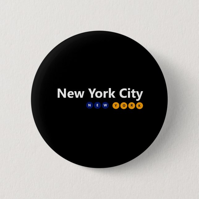 New York City, New York Button Knapp (Framsida)