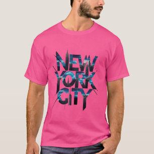 New York City New York City Skylines staty of lib T Shirt