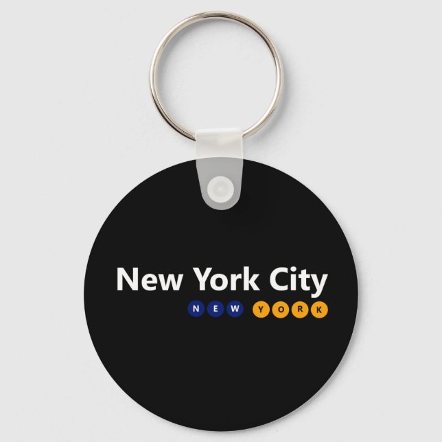 New York City, New York Keychain Nyckelring (Framsida)