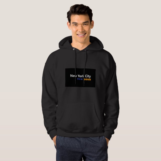 New York City, New York Manar'sHooded Sweatshirt (Hel framsida)