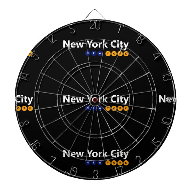 New York City, New York Metall Cage Dartboard Darttavla (Framsidan)