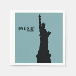 New York City, New York Papper Napkins Pappersservett