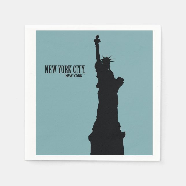 New York City, New York Papper Napkins Pappersservett (Framsidan)