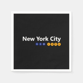 New York City, New York Papper Napkins Pappersservett