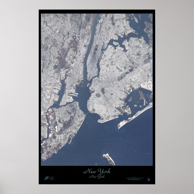 New York City, New York-satelliten poster (Framsidan)
