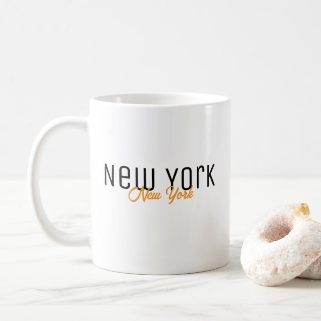 New York City, New York-souvenir Kaffemugg (Med munk)