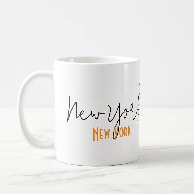 New York City, New York-souvenir Kaffemugg (Vänster)