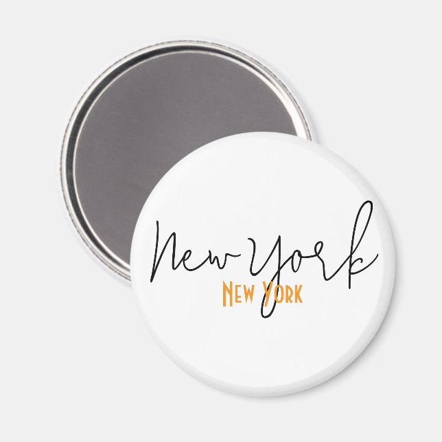 New York City, New York Souvenir Magnet (Front/Back)
