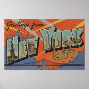 New York City, New York - Stora Brev Scenes 3 Poster