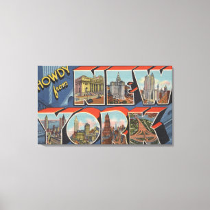 New York City New York - stora brevplatser 2 Canvastryck