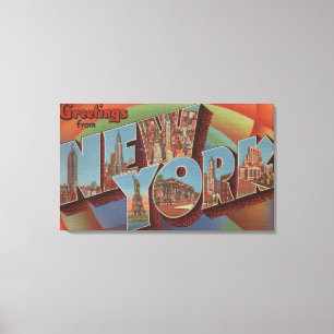 New York City New York - stora brevplatser Canvastryck