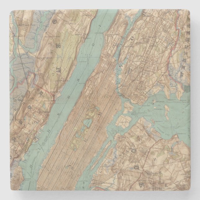 New York City New York Underlägg Sten (Framsidan)