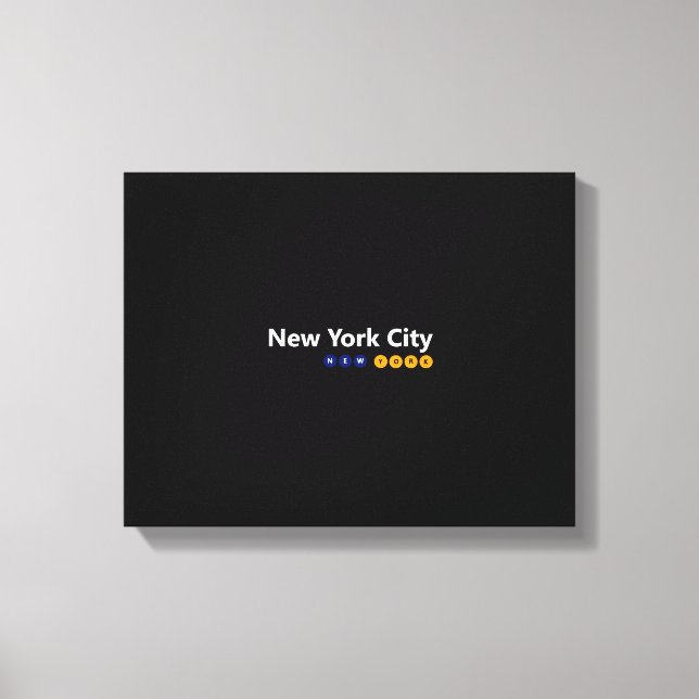 New York City, New York Wrapped Canvas (Framsida)