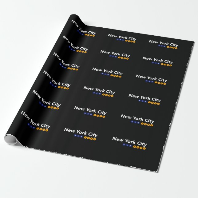 New York City, New York Wrapping Papper Presentpapper (Utrullad)