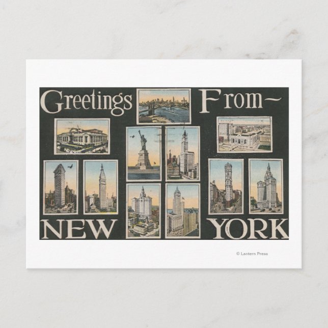 New York City, New YorkGreetings Vykort (Framsida)