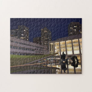 New York City Night Lincoln Center NYC-fotografi Pussel