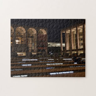 New York City Night Lincoln Center NYC-fotografi Pussel
