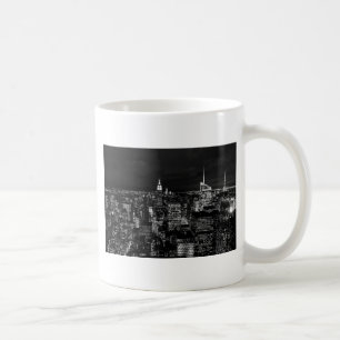 New York City Night Skyline Kaffemugg