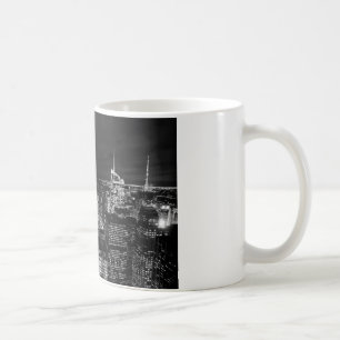 New York City Night Skyline Kaffemugg