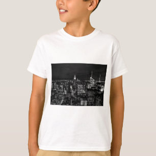 New York City Night Skyline Tee