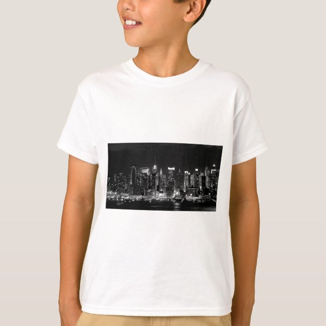 New York City Night Tee Shirt (Framsida)