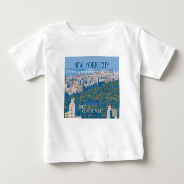 New York City | Njut av Centralparken T Shirt (Framsida)