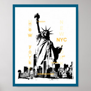 New York City Ny Nyc Frihetsgudinnan _1 Poster