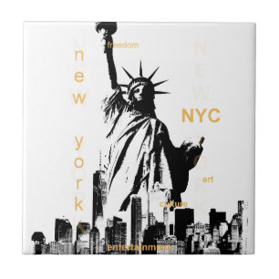 New York City Ny Nyc Frihetsgudinnan Kakelplatta