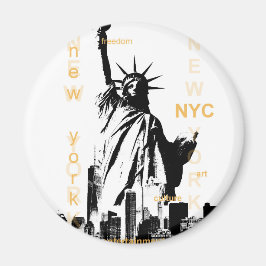 New York City Ny Nyc Frihetsgudinnan Magnet