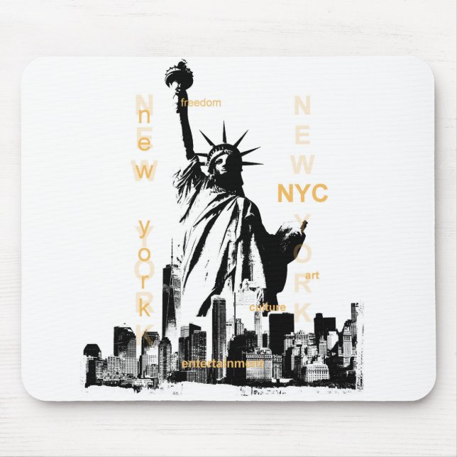 New York City Ny Nyc Frihetsgudinnan Musmatta (Framsidan)