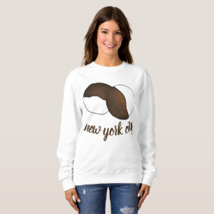 New York City NYC Black and White Cookie Foodie T-shirt