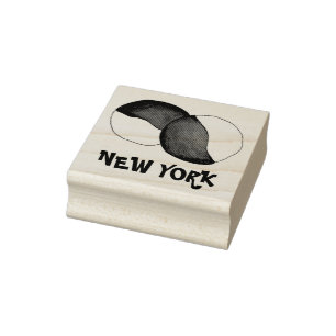 New York City NYC Black and White Cookie Frimärke Stämpel